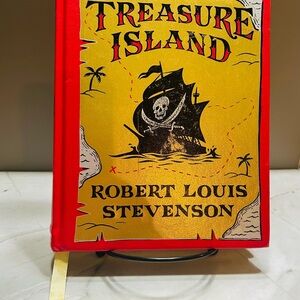 Treasure Island Robert Louis Stevenson B &N  Leather Edition Gold Gilded Pages